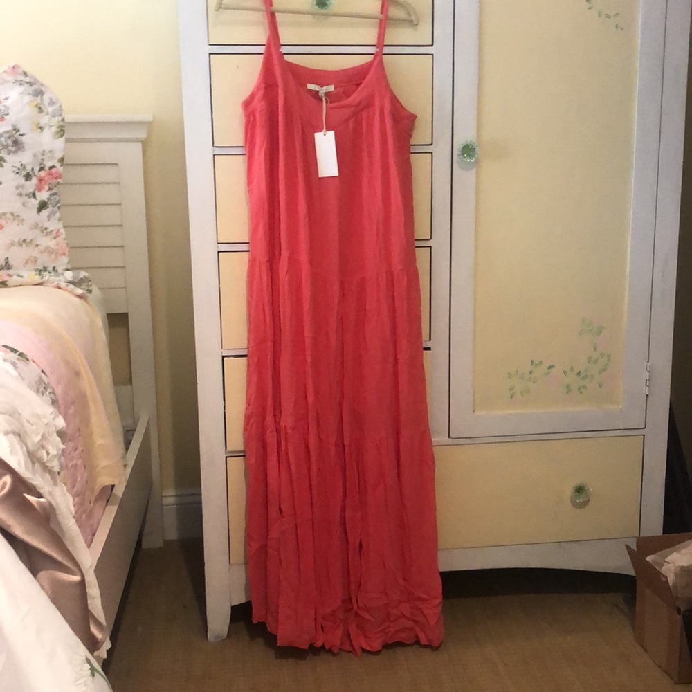 Z Supply LAILA Maxi Dress in Coral - Picture 7 of 12